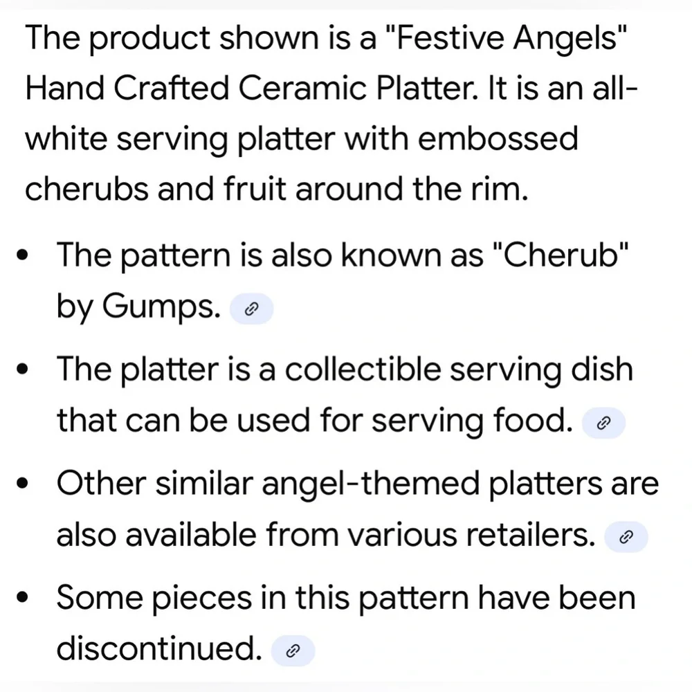Dalton Int. Limited-Festive Angels Hand Crafted Platter Ceramic Platter